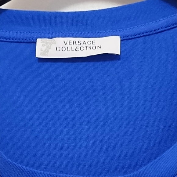 Versace Collection Crew Neck Blue T-shirt - Picture 4 of 7